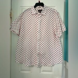 Banana Republic Factory Lobster Short Sleeve Button
Down Slim Fit‎ Size XL